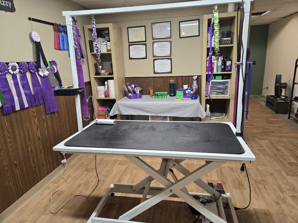 The in home grooming room at Kloud9 Grooming